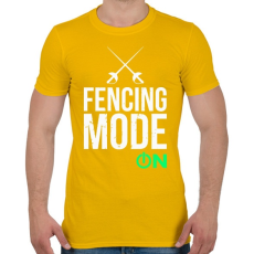 PRINTFASHION Vívás - Férfi póló - Sárga
