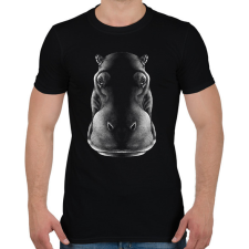 PRINTFASHION Víziló - Férfi póló - Fekete férfi póló