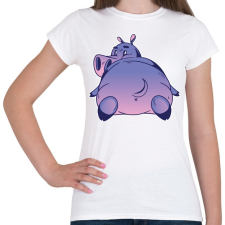 PRINTFASHION Víziló - Női póló - Fehér női póló