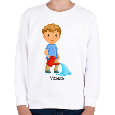 PRINTFASHION Vízöntő - Gyerek pulóver - Fehér gyerek pulóver, kardigán