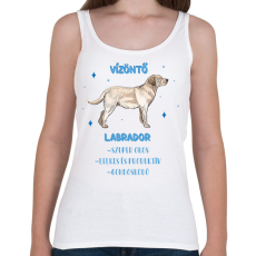 PRINTFASHION Vízöntő - Labrador - Női atléta - Fehér