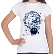 PRINTFASHION Vízöntő - Női póló - Fehér női póló