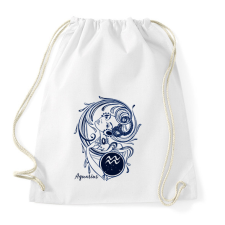 PRINTFASHION Vízöntő  - Sportzsák, Tornazsák - Fehér tornazsák