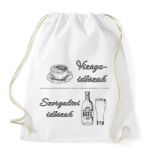 PRINTFASHION Vizsgaidőszak - Szorgalmi időszak - Sportzsák, Tornazsák - Fehér tornazsák