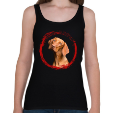 PRINTFASHION vizsla kutyus - férfi - Női atléta - Fekete