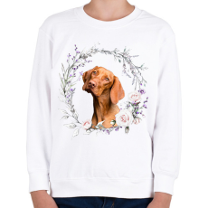 PRINTFASHION vizsla kutyus - női - Gyerek pulóver - Fehér