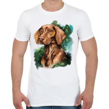 PRINTFASHION vizsla watercolor - Férfi póló - Fehér férfi póló