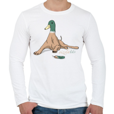 PRINTFASHION vizslatás szóvicc - Férfi hosszú ujjú póló - Fehér