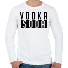 PRINTFASHION VODKA - Férfi hosszú ujjú póló - Fehér