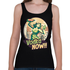 PRINTFASHION Vodkát, most! Vintage - Női atléta - Fekete