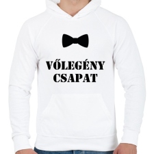 PRINTFASHION Vőlegény csapat - Férfi kapucnis pulóver - Fehér férfi pulóver, kardigán