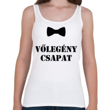 PRINTFASHION Vőlegény csapat - Női atléta - Fehér női trikó