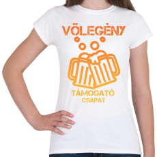 PRINTFASHION Vőlegény támogató csapat - Női póló - Fehér