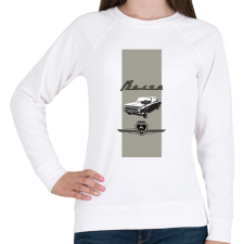 PRINTFASHION volga - Női pulóver - Fehér női pulóver, kardigán
