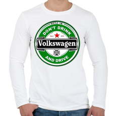 PRINTFASHION Volkswagen - Férfi hosszú ujjú póló - Fehér