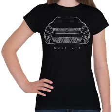 PRINTFASHION Volkswagen Golf GTI - Női póló - Fekete