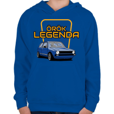 PRINTFASHION Volkswagen Golf - Gyerek kapucnis pulóver - Királykék gyerek pulóver, kardigán