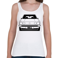 PRINTFASHION Volkswagen Golf MK 1 - Női atléta - Fehér női trikó