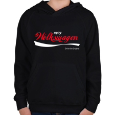 PRINTFASHION Volkswagen - Gyerek kapucnis pulóver - Fekete gyerek pulóver, kardigán
