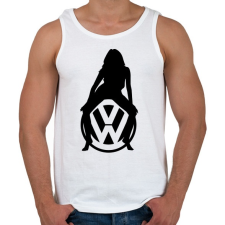 PRINTFASHION VOLKSWAGEN HOT FEKETE - Férfi atléta - Fehér atléta, trikó