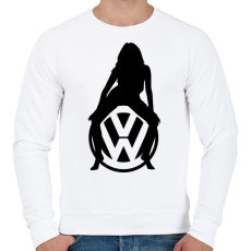 PRINTFASHION VOLKSWAGEN HOT FEKETE - Férfi pulóver - Fehér