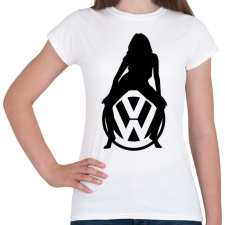 PRINTFASHION VOLKSWAGEN HOT FEKETE - Női póló - Fehér női póló