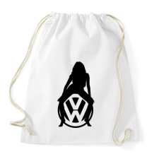 PRINTFASHION VOLKSWAGEN HOT FEKETE - Sportzsák, Tornazsák - Fehér tornazsák