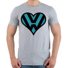 PRINTFASHION Volkswagen love - Férfi póló - Sport szürke
