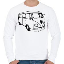PRINTFASHION Volkswagen T1 (01) - Férfi pulóver - Fehér férfi pulóver, kardigán
