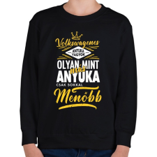 PRINTFASHION Volkswagenes anyuka - Gyerek pulóver - Fekete gyerek pulóver, kardigán