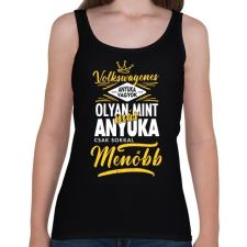 PRINTFASHION Volkswagenes anyuka - Női atléta - Fekete női trikó