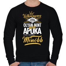 PRINTFASHION Volkswagenes apuka - Férfi pulóver - Fekete férfi pulóver, kardigán