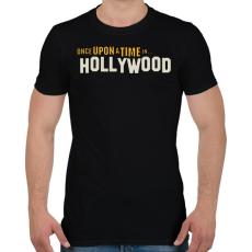 PRINTFASHION Volt egyszer egy hollywood - Férfi póló - Fekete
