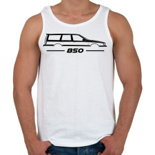 PRINTFASHION Volvo 850 Black - Férfi atléta - Fehér atléta, trikó