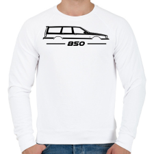 PRINTFASHION Volvo 850 Black - Férfi pulóver - Fehér férfi pulóver, kardigán