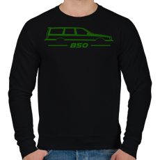 PRINTFASHION Volvo 850 Green - Férfi pulóver - Fekete