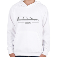 PRINTFASHION Volvo 850 Grey - Gyerek kapucnis pulóver - Fehér