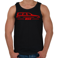 PRINTFASHION volvo 850 Red - Férfi atléta - Fekete atléta, trikó
