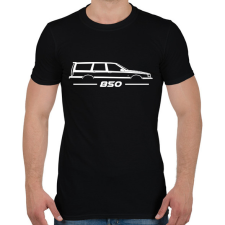 PRINTFASHION Volvo 850 White - Férfi póló - Fekete férfi póló