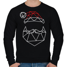 PRINTFASHION Vonalas Mikulás - Férfi pulóver - Fekete férfi pulóver, kardigán