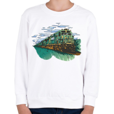 PRINTFASHION Vonat - Gyerek pulóver - Fehér gyerek pulóver, kardigán