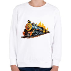PRINTFASHION Vonat - Gyerek pulóver - Fehér