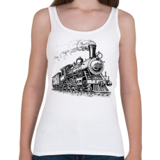 PRINTFASHION Vonat  - Női atléta - Fehér
