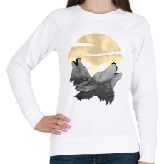 PRINTFASHION Vonyító farkasok - Női pulóver - Fehér
