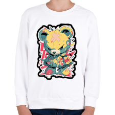 PRINTFASHION Voodoo maci - Gyerek pulóver - Fehér gyerek pulóver, kardigán