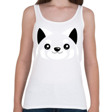 PRINTFASHION Vörös macskamedve - Női atléta - Fehér