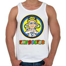 PRINTFASHION VR46 The Doctor - Férfi atléta - Fehér