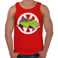 PRINTFASHION VW bogár zöld - Férfi atléta - Piros atléta, trikó