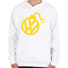 PRINTFASHION VW Bomb - Gyerek kapucnis pulóver - Fehér