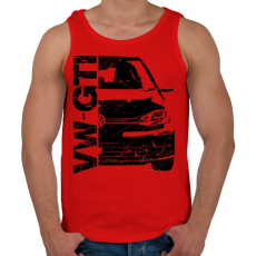 PRINTFASHION VW GTI - Férfi atléta - Piros